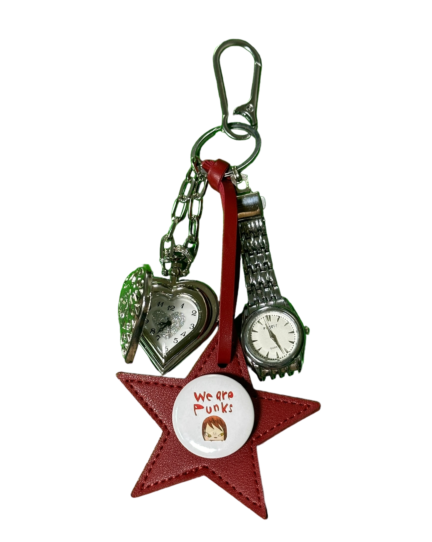 VALLUV | CLOVER MIRROR BAG CHARM [正規品/関税込] Clover mirror bag charm / Black - valluat